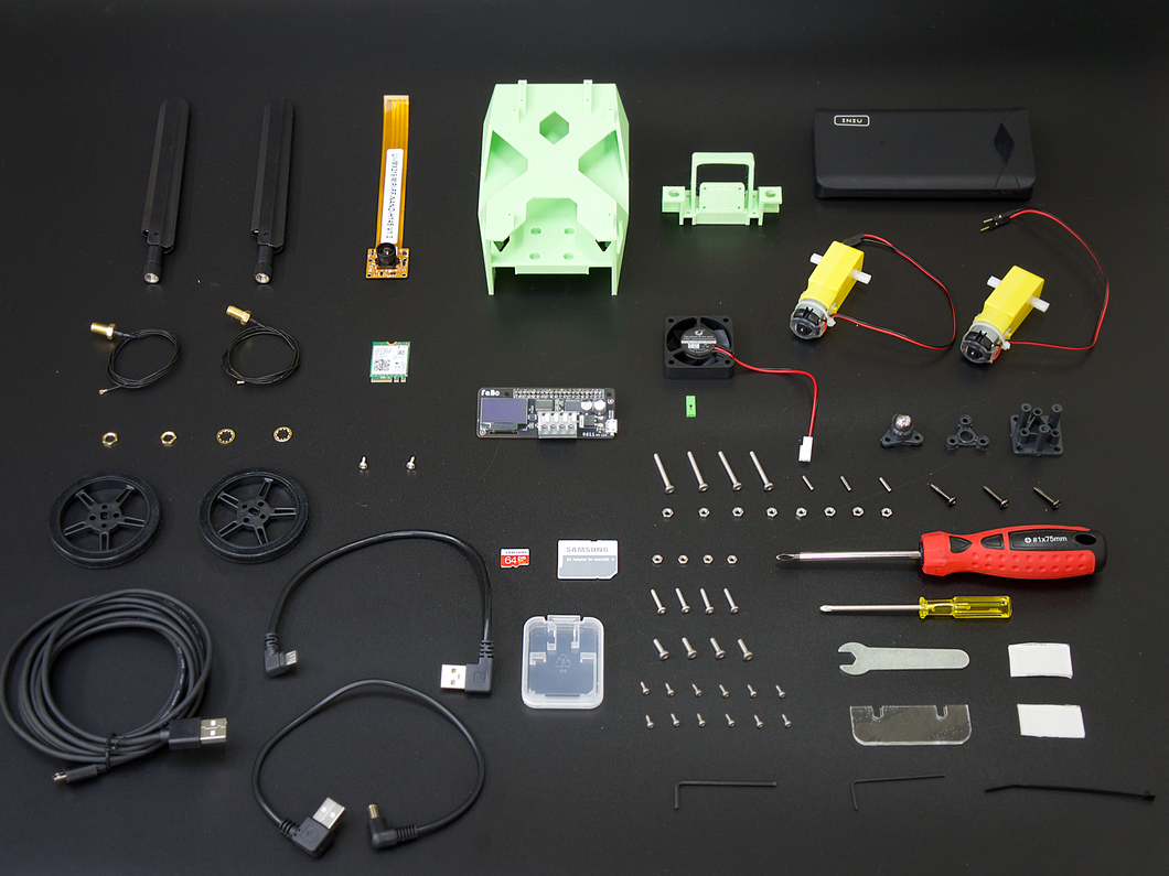 JetBot Kit Barebone LightGreen  Discontinued