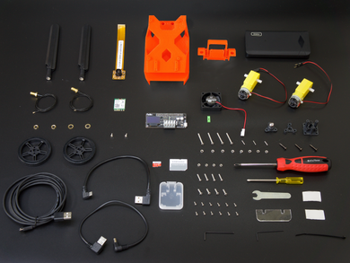 JetBot Kit BareBone Red  Discontinued